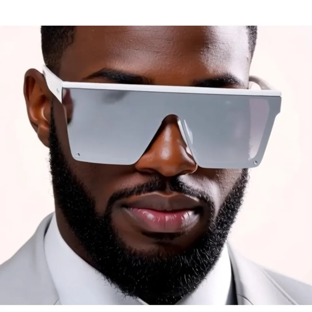 MEN SUNGLASSES DESIGN‎ STYLE SHIELD FANCY MODERN LARGE LENTES GAFAS MUJER HUMBRE